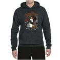 thumbnail image 2 of Wild Bobby, Biker Betty Boop Wild One MC Motorcycle Betty Boop Unisex Hoodie Sweatshirt, Heather Black, Large, 2 of 5