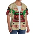 thumbnail image 2 of Kdxio Men'S Hawaiian Shirt For Men Short Sleeve Shirt Christmas Vintage Red Truck Summer Casual Holiday Beach Button Down T-Shirts, 2 of 5