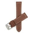 thumbnail image 1 of 22mm Racer, White Stitching, Leather Watch Strap Band, Stainless Steel Buckle, 1 of 7