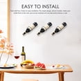 thumbnail image 4 of Pack of 6 Wine Racks - Red Wine Display Holder with Screws, Metal Hanging Wine Rack Organizer, 4 of 6