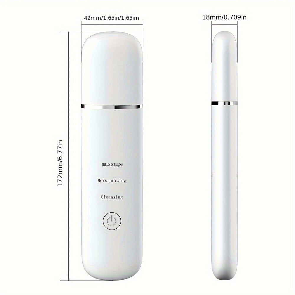 Electric Facial Pore Cleanser and Scrubber - 3-in-1 Deep Cleansing Device, Manual/Quasi-Manual Mode, Blackhead Removal, Gentle Operation (Fragrance-Free), Pore Minimizing Facial Cleanser.