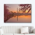 thumbnail image 2 of HFDF Canvas Prints Wall Art Cherry Blossom Festival at The National Mall Washington, DC | Modern Wall Decor/Home Art Stretched Gallery Wraps Giclee Print & Wood. Ready to Hang 24x16inch Framed, 2 of 5