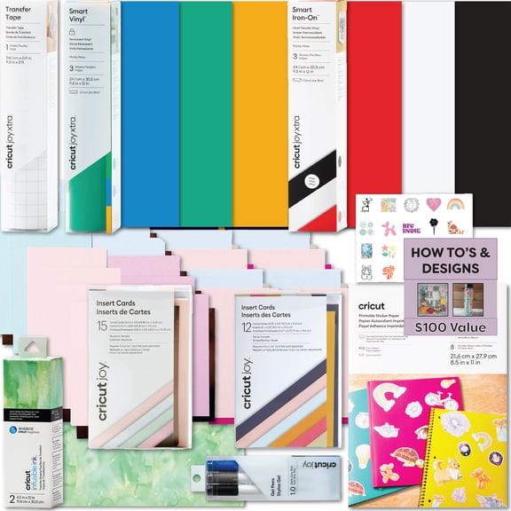 Cricut Materials Bundle Starter Set Kit for Joy Xtra