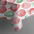thumbnail image 5 of Red Strawberry Plants Fruit Green Leaf White Pattern Square Tablecloth,Waterproof Square Table Cover,Wipeable Spillproof Washable Table Cover for Home Kitchen Party Decor 52"x52"(132x132cm), 5 of 6