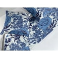 thumbnail image 2 of Peony Bed Runner Set, Winter Colors Neutral Boho Flowers Pattern Jungle Scene Vibes Print, Decorative Bedding Scarf & 2 Pillow Shams for Hotels Homes, Queen, Dark Ceil Blue and Soft Blue, by Ambesonne, 2 of 3