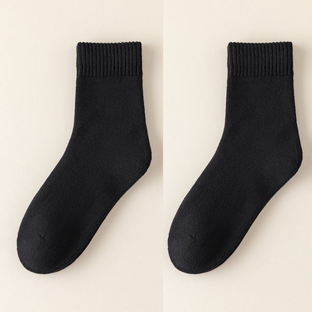 Calcetines de invierno para mujer, calcetines de tubo medio con forro polar para mayor calidez y protección contra el frío, calcetines de forro polar, calcetines de algodón para mujer