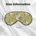 thumbnail image 5 of Naloa Snake And Floral Print Sleep Mask for Sleeper, Light Blocking Sleeping Eye Mask for Women Men, Eye Shade with Adjustable Strap for Travel, Nap,Meditation, 5 of 7