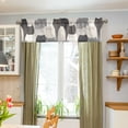thumbnail image 3 of Yayeee Kitchen Valance Rod Pocket 54" x 18" Living Room Window Curtain, Gray Cute Cats, 3 of 6