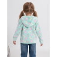 thumbnail image 5 of Usaibhir Toddler Baby Girls Fall Clothes Fleece Jackets Hooded Zip Up Cute Prints Fuzzy Coats Size 12M-6T, 5 of 13