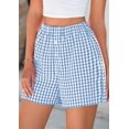 thumbnail image 5 of SMZ Womens Boxer Shorts 2025 Summer Casual Lounge Sleep Gingham Pajama Y2K Plaid Short Pants with Pockets, 5 of 6