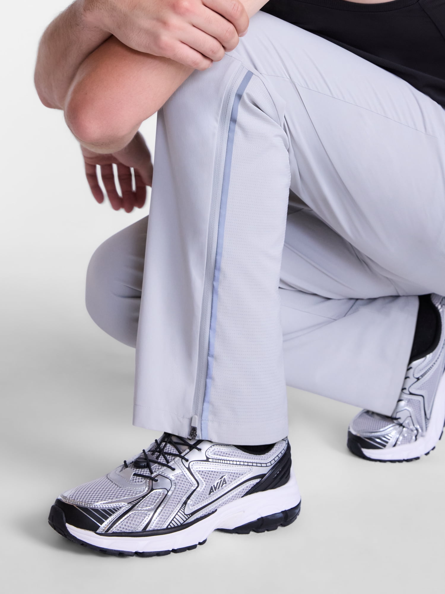 Avia Men's and Big Men's Slim Fit Performance Open Hem Pants, Sizes XS-4XLT