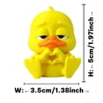 thumbnail image 3 of 3D Printed Angry Duck Adult Stress Relief Collectible Figurines | Funny Yellow Desk Decor for Office Home Dorm & Car, Collectible Ornaments, Ideal Novelty Gift for Friends & Coworkers (A), 3 of 6