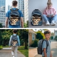 thumbnail image 2 of Jeiento Peeking Cat Backpack And Lunch Box Set for Kids 4 Piece 17 Inch School Backpack, Lunch Bag, Pencil Case, Bookmark for Boys Girls Primary Elementary School, 2 of 7