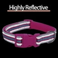thumbnail image 5 of CHBORLESS 2 Pack Reflective Dog Collar Adjustable Nylon Pet Puppy Collar with Neoprene Padded,Blue Green,M, 5 of 7