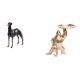 thumbnail image 1 of Figura de perro de resina, escultura de animal, decoración del hogar, centro de mesa, figura de escritorio, sala de estar, hotel, bandeja de servicio, 1 of 8
