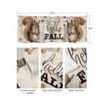 thumbnail image 5 of Squirrel Hello Fall Kitchen Curtain Valances for Windows Farmhouse Short Curtains, Maple Leaf Thanksgiving Rustic Rod Pocket Valance Curtain for Bedroom Cafe Living Room 54"x18", 5 of 8
