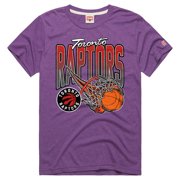 Unisex Homage Purple Toronto Raptors On Fire Tri-Blend T-Shirt