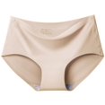 thumbnail image 4 of 3 unids/set de bragas de seda helada sin costuras para mujer, bragas cómodas íntimas de talla grande, M-XXL de cintura media, lencería con múltiples opciones de Color, 4 of 4