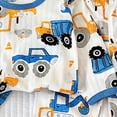 thumbnail image 6 of TOWED22 Kids Child Toddler Boys Pajama Set 2 Piece Long Sleeve Pullover Top with Elastic Waist Pants Cotton Print Soft Sleepwear 6-12 Months 12-24 Months 2t 3t 4t 5t 6t 7t 8t 9t Children,Blue,3-4 Y, 6 of 7
