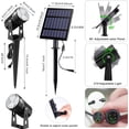 thumbnail image 3 of Solar Spot Lights Outdoor, 3-in-1 Garden Spotlights IP65 Waterproof 9.8ft Cable, 5W 4000mAh Separated Solar Panel, Auto On/Off for Tree Patio Yard Driveway Pathway Pool(Cold White 6000K), 3 of 14