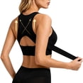 thumbnail image 2 of Posture Corrector Bra for Women, Wireless Cross-Back Full Coverage Front-lock Support Push Up Bras, 2 of 8