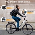 thumbnail image 4 of YareYi Roamer ST 26" Electric Bike for Adults, Step-Through Commuter E Bike, 500W Rated Motor, 28 MPH, 48V 11Ah Removable Battery, 62-Mile Range, City Cruiser Ebike, White, 4 of 8