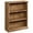 Mango-Brown, variant on Pemberly Row Engineered Wood 3-Shelf Bookcase in Pacific Maple Finish