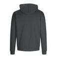 thumbnail image 5 of HAJWOH Sherpa Lined Hoodie Men Heavy Weight Fleece Lined Long Sleeve Hooded Sweatshirt Thick Warm Big and Tall Drawstring Pullover Tops Winter Oversized Sweater Dark Gray 5XL, 5 of 8