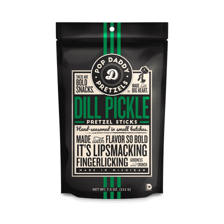 Pop Daddy Pretzel Sticks Dill Pickle - 7.5 oz