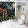 thumbnail image 7 of Orinice Mushroom Grass Full Moon Bathroom Decor Set with Hooks, Colorful Graphic Print Polyester Fabric Shower Curtain Set, Waterproof and Easy to Install, Blackout Curtains for Bedroom, 7 of 7