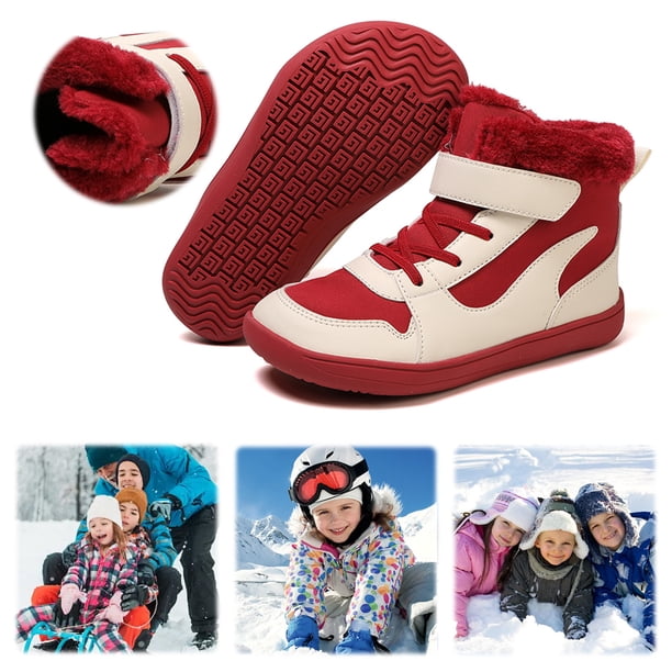 Botas Tobillo Minimalistas Nieve Invierno para Antideslizantes Con Cierre Al Aire Libre