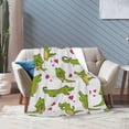 thumbnail image 2 of Crocodile Blanket Super Cozy Soft Alligator Throw Blanket Warm Plush Crocodiles Stuff Fluffy Fleece Flannel Gift Blankets for Women Girls Boys Adults 80"X60", 2 of 6
