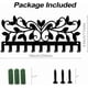 thumbnail image 3 of Ganchos con patrón de rizos para llaves, organizador de llaves de pared para puerta, correa de perro, hojas, gancho decorativo con tornillos, decoración artística., 3 of 9