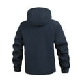 thumbnail image 4 of Ceisia Men's Winter Warm Hooded Zipper Closure Solid Color Jacket - Nylon-Spandex for Daily & Outdoor Wear Gift, 4 of 5