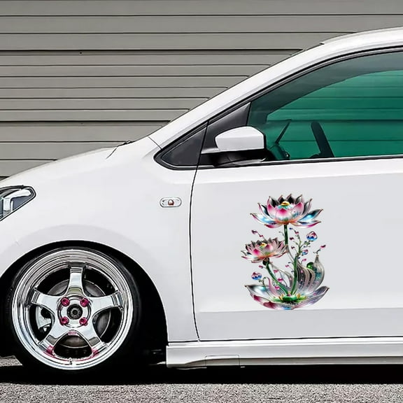 Up to 65% off! Car Decoration Stickers Car Decals Stickers For Outside Of Car Romantic Rose Wall Stickers Bathroom Tiles Waterproof Stickers