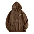 thumbnail image 3 of WEAIXIMIUNG Robe Sweat à Manches Courtes pour Femmes, Décontractée, Imprimé Graphique, Légère, Hoodie, Manches Longues, Pull de Football, Blouse, 3 of 4