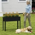 thumbnail image 4 of Costway Raised Garden Bed Elevated Metal Planter Box with Legs Drainage Holes Gardening Box, 4 of 10