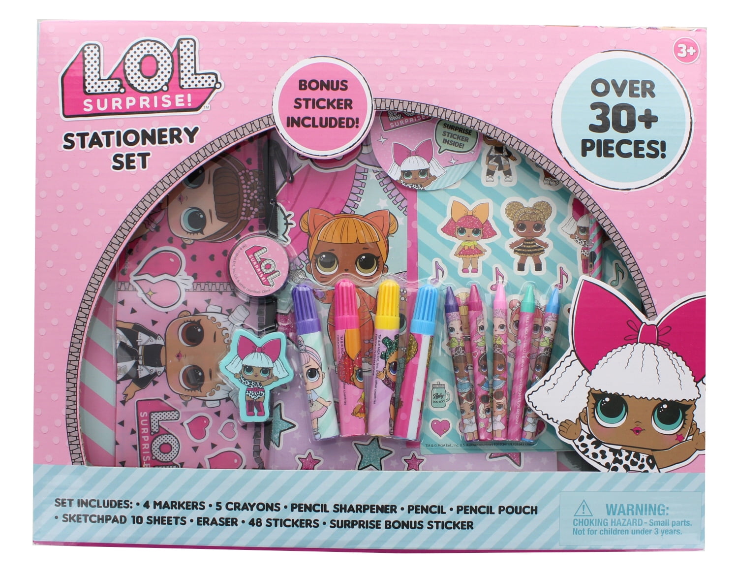 Lol Surprise Colouring Set With Pencils And Stickers Lol Surprise 