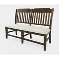 thumbnail image 5 of Jofran Bakersfield Mission Style 57'' Solid Acacia Upholstered Dining Bench, 5 of 5
