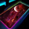 thumbnail image 1 of Alfombrilla de ratón RGB LED Lllumination para oficina, alfombrilla de ratón grande para Gamer Space Universe Gaming, teclado, ordenador, Anime, alfombrilla de escritorio para CSGO LIUWENJING unisex, 1 of 2