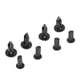 thumbnail image 1 of Remaches de plástico, Clip de ajuste de puerta, 100 piezas de parachoques de coche negro Fender remaches clips de empuje de plástico sujetadores Ecomeon no, 1 of 5