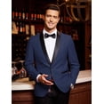 thumbnail image 2 of COOFANDY Mens Slim Fit Stylish Casual One-Button Suit Coat Jacket Business Blazers, 2 of 6