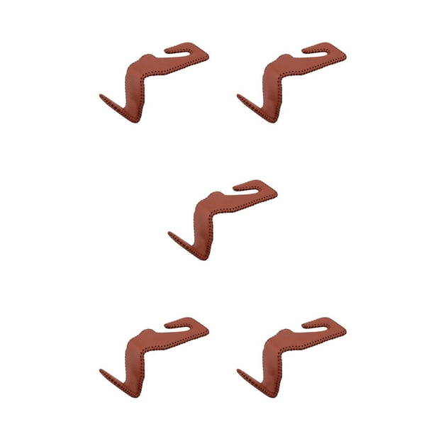 Sidaley Colgador de respaldo de asiento de vehículo, ganchos de cuero para reposacabezas, abrigos colgantes, chaqueta, traje, soporte de Type2 NO2