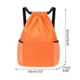 thumbnail image 2 of Bicycle Accessoriesmen'S and Women'S Backpack Lightweight Folding Backpack Fitness Sports Bag Basketball Football Bag Swimming Bag Travel Backpack Clearance, 2 of 2