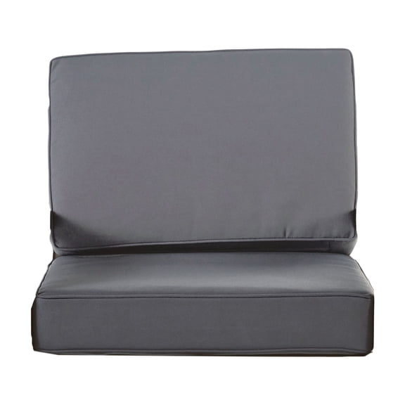 Outdoor Club Chair Replacement Cushion Cover Only, Soft Seat Cover for Patio Garden, Gray