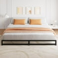 thumbnail image 4 of Jojoka 6 Inch King Size Bed Frame Heavy Duty Metal Platform with Steel Slat Support, Mattress Foundation, No Box Spring Needed, Noise Free, Easy Assembly, Black (King), 4 of 9