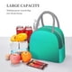thumbnail image 5 of Fotbe Turquoise Light Blue Bolsa de Almuerzo con Estampado, Lonchera Aislada, Contenedor de Comida Reutilizable Tipo Cooler a Prueba de Fugas, 5 of 6