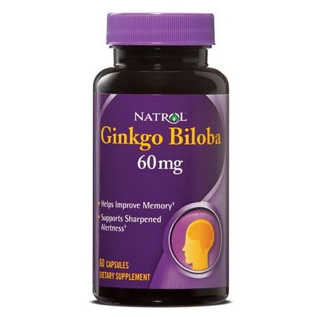Natrol Ginkgo Biloba 60mg Capsules, 60 Ct