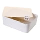 thumbnail image 3 of Organizador de cajones, contenedor de almacenamiento de ropa, organizador de cosméticos, tapa a prueba de polvo para organizar Tapa beige, 3 of 9