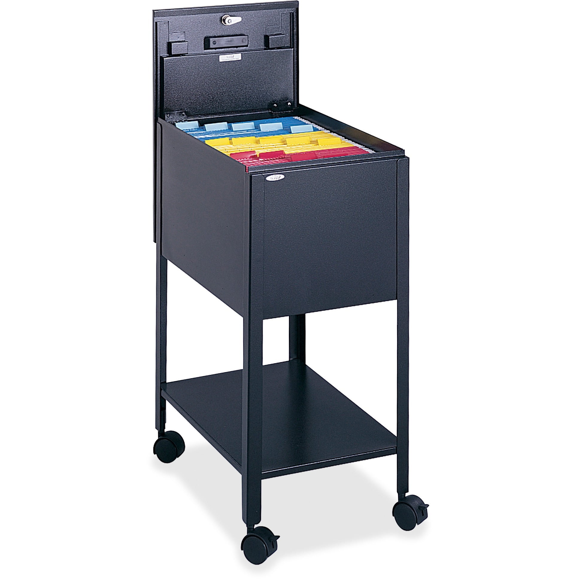 Safco Filing Cart Lockable , Black